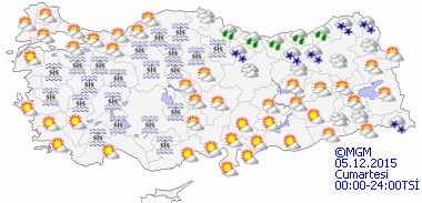 Meteoroloji'den Günlük Hava Tahmini-Haritalı - Memurlar.Net