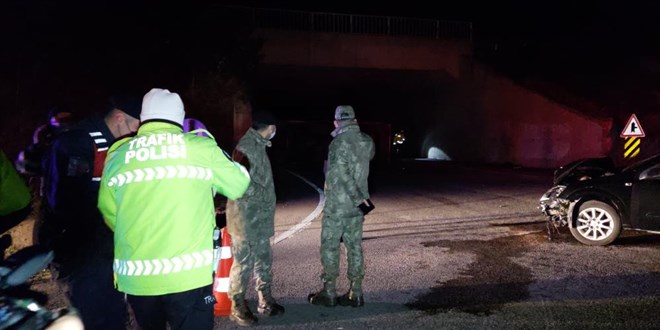 Tekirda'da trafik kazasnda 14 askeri personel yaraland