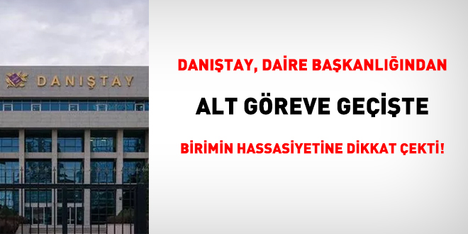 Dantay, daire bakanlndan alt greve geite birimin hassasiyetine dikkat ekti!