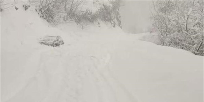 Kar ya sonras  dt, yol ulama kapand