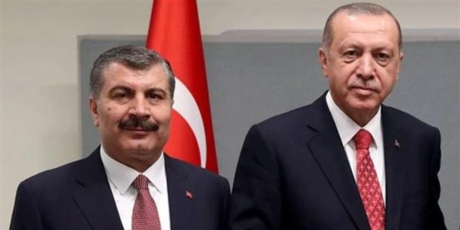 Bakan Koca'dan Erdoan'n salk durumuna ilikin aklama