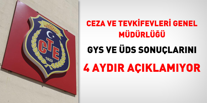 Adalet Bakanl CTE, GYS ve UDS sonularn 4 aydr aklamyor