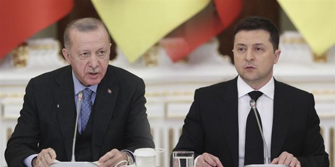 Cumhurbakan Erdoan, Zelenskiy ile grt