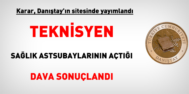 Teknisyen salk astsubaylarnn at dava sonuland