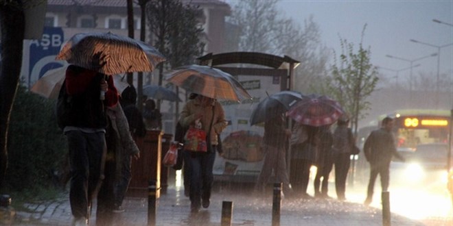 Meteoroloji'den kuvvetli ya uyars-Harital