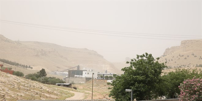 Mardin'de toz tanm etkili oldu