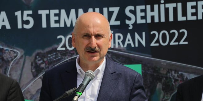 Bakan Karaismailolu: 15 Temmuz ehitler Kprsn 2023'te aacaz