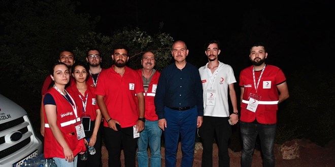 ileri Bakan Soylu'dan Marmaris'teki orman yangnna ilikin paylam