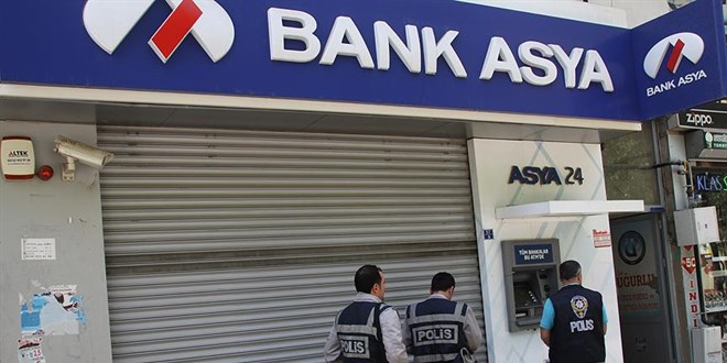 FET'nn kapatlan finans kurumu Bank Asya hakknda msadere karar verildi