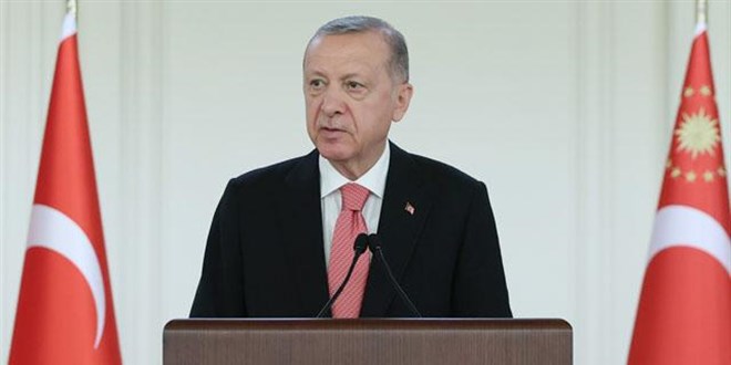 Cumhurbakan Erdoan'dan ehit ailesine taziye mesaj