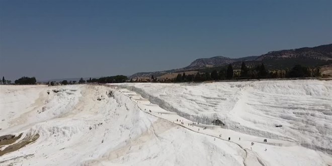 Pamukkale'nin ziyareti saysnda yzde 64'lk art