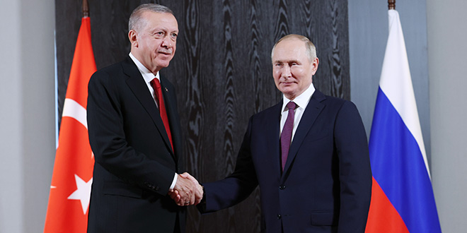 Cumhurbakan Erdoan Rusya Devlet Bakan Putin ile grt