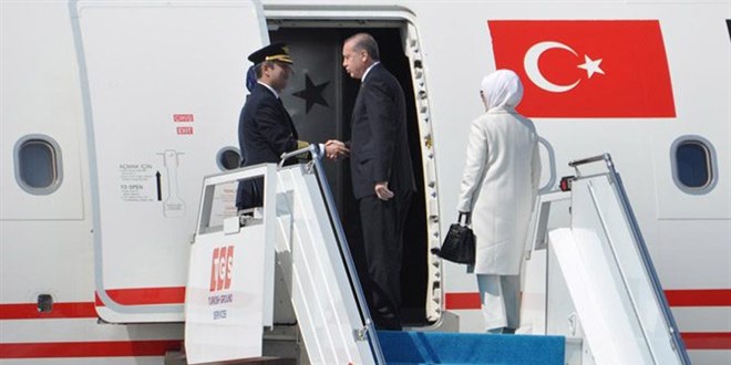 Erdoan, Kazakistan'daki temaslarnn ardndan yurda dnd