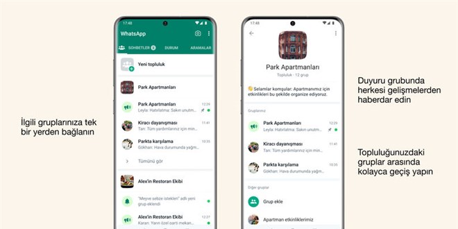 WhatsApp, 'Topluluklar' zelliini duyurdu
