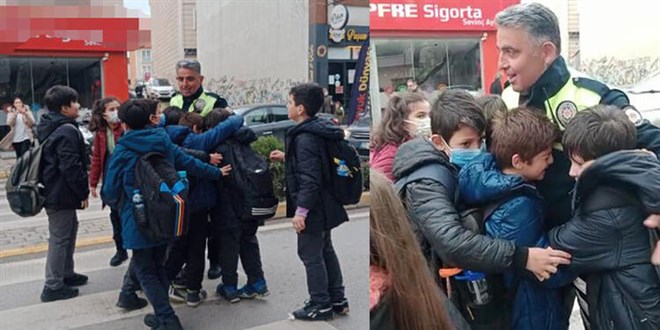 Emekli olan trafik polisine yaya geidinde sarlp veda ettiler