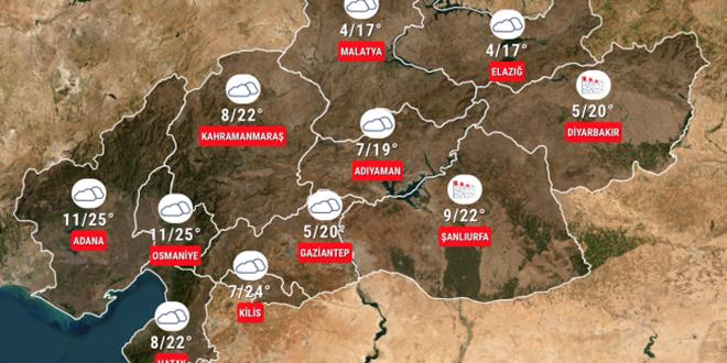 Deprem blgesinde hava durumu