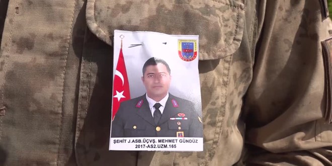 ehit den Jandarma Astsubay savu Mehmet Gndz iin tren dzenlendi