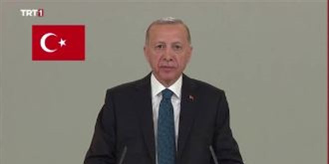 Erdoan, TRT'deki propaganda konumasn yapt