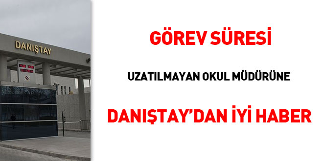 Grev sresi uzatlmayan okul mdrne Dantay'dan iyi haber