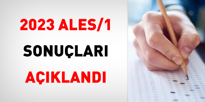 2023-ALES/1 sonular akland