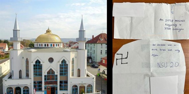 Almanya'da DTB'e bal camiye rk mektup gnderildi