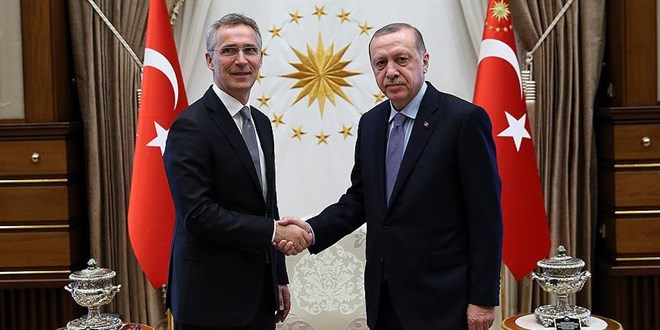 Erdoan'n, NATO Genel Sekreteri Stoltenberg'i kabul balad