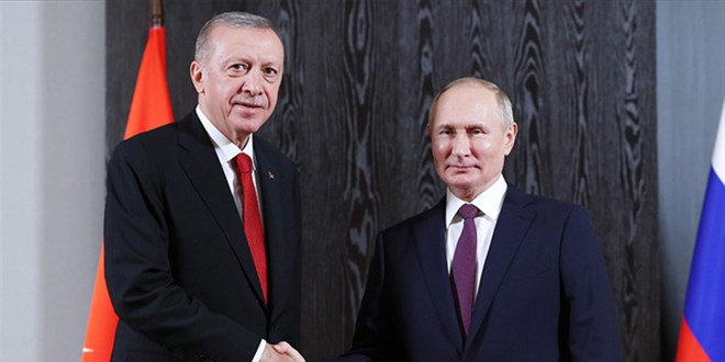 Cumhurbakan Erdoan, Putin ile grt