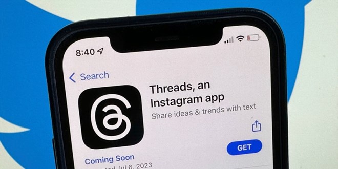 Meta'nn Twitter'a rakip sosyal medya platformu Threads kullanma ald