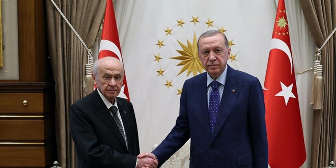 Erdoan, MHP Genel Bakan Baheli'yi kabul etti