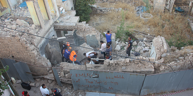 Kilis'te metruk binann bir ksm ykld, Valilik aklama yapt