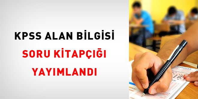 KPSS Alan Bilgisi soru kitap yaymland