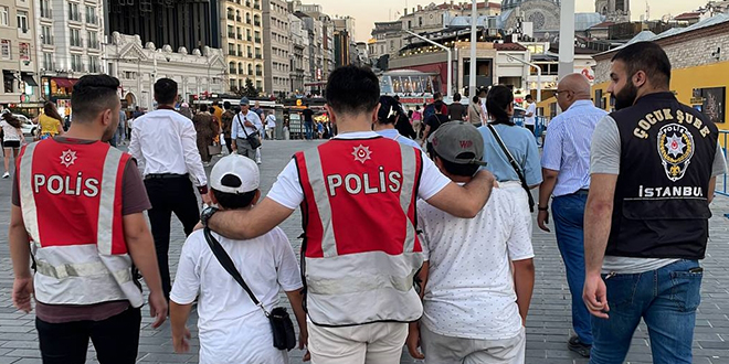 stanbul'da dilendirilen baz ocuklar muhafaza altna alnd