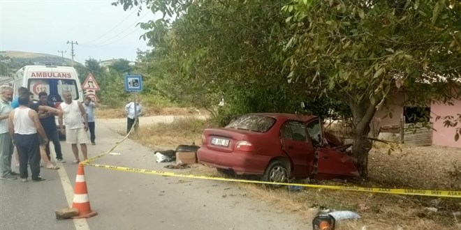 Samsun'daki trafik kazasnda 2 kii ld, 1 kii yaraland