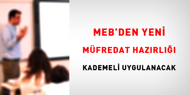 MEB'den yeni mfredat hazrl: Kademeli uygulanacak