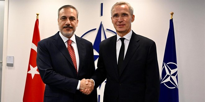 Bakan Fidan, NATO Genel Sekreteri Stoltenberg ile grt