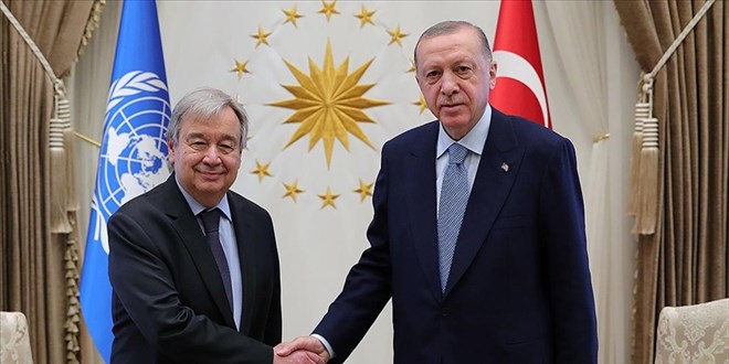 Erdoan, BM Genel Sekreteri Guterres ile telefonda grt