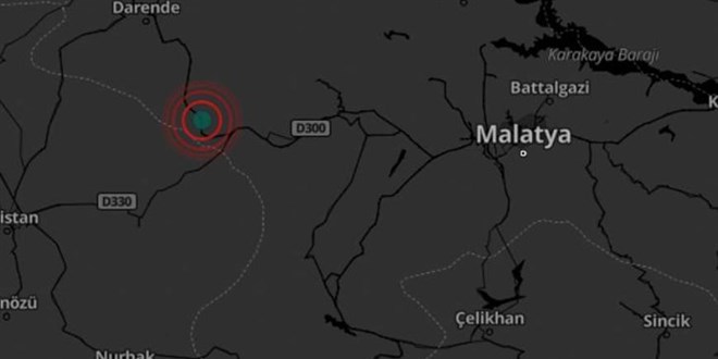 Malatya'da 4.8 byklnde deprem meydana geldi