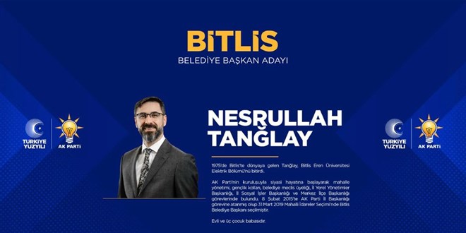 AK Parti Bitlis Belediye Bakan aday Nesrullah Tanlay kimdir?