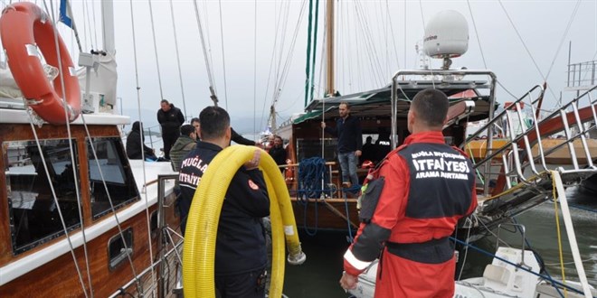 nl spikerin batmak zere olan teknesi son anda kurtarld