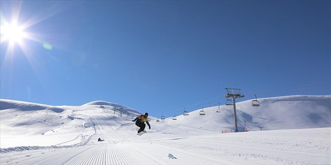 Kayak merkezlerinde en fazla kar kalnl 179 santimetreyle Hakkari'de lld