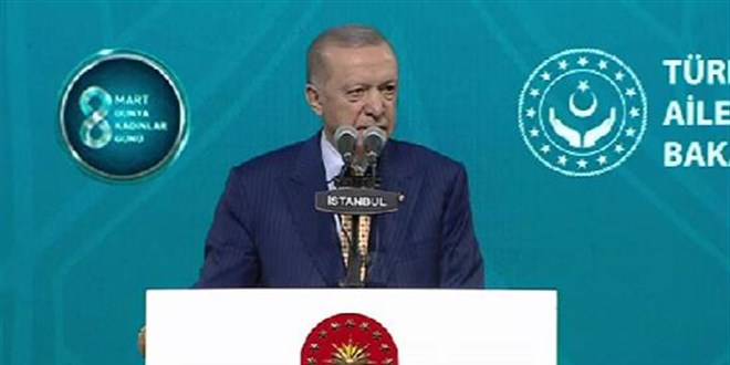 Erdoan: Kadnla aile arasnda duvarlar ren her trl yaklam reddediyoruz