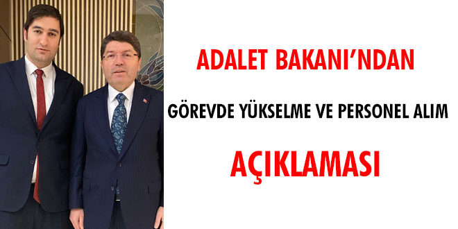 Adalet Bakan'ndan grevde ykselme ve personel alm aklamas