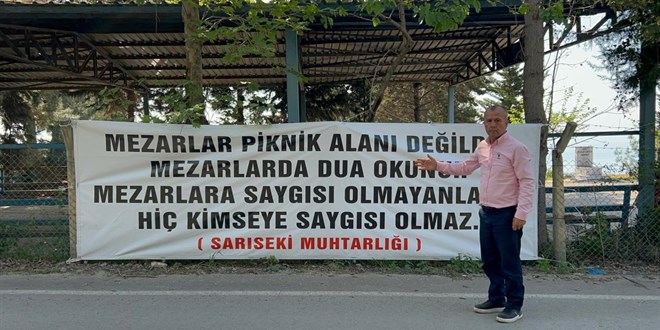 Muhtar, mezarlklarda piknii yasaklad