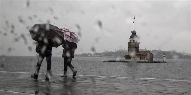 Meteoroloji'den saanak ya ve kuvvetli rzgar uyars