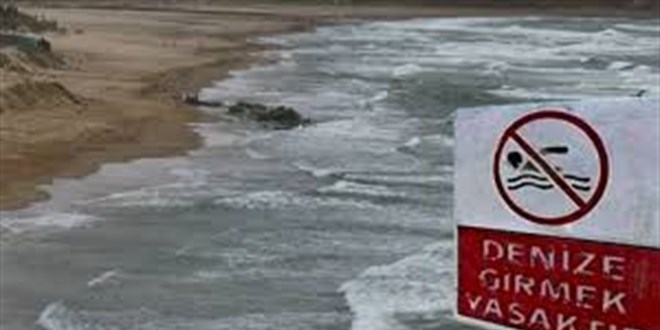 Kocaeli'de baz plajlarda yarn denize girmek yasakland