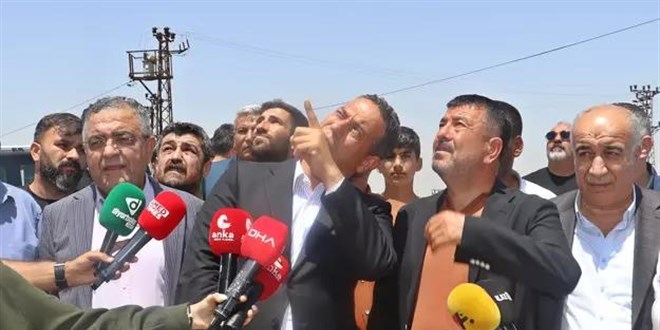 CHP heyeti, Mardin ve Diyarbakr snrndaki yangn blgesinde