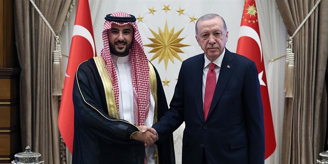 Cumhurbakan Erdoan, Halid bin Selman' kabul etti