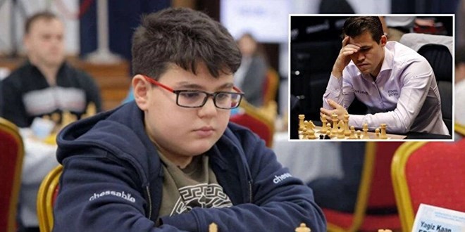 13 yandaki Yaz, Magnus Carlsen'i 41.2 saniyede mat etti