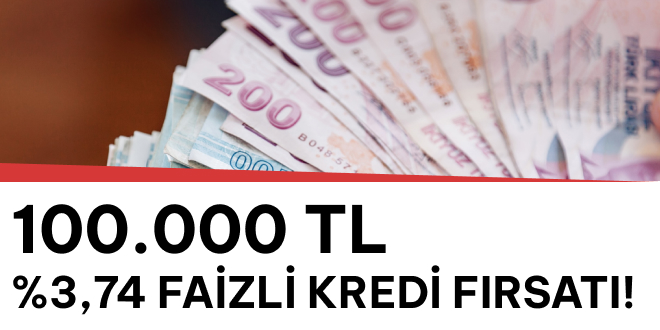3 Ay Ertelemeli 100.000 TL Kredi!