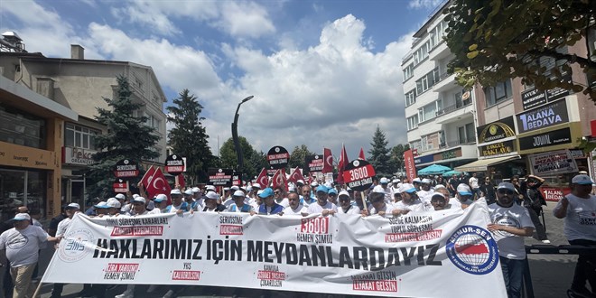 Memur-Sen'e bal sendikalar Bolu'dan Ankara'ya yryor
